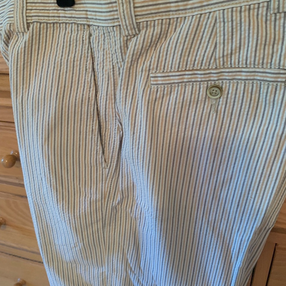 Tommy Bahama White and Tan Chinos